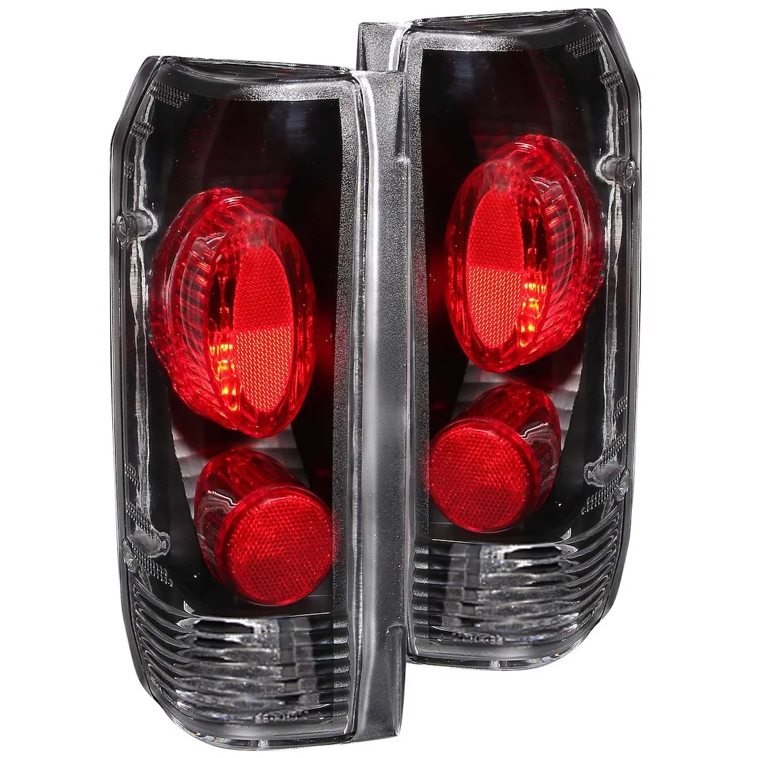 211062 – ANZO Tail Light Assembly, Uses OE Bulbs Clear Lens Black Housing Set of 2